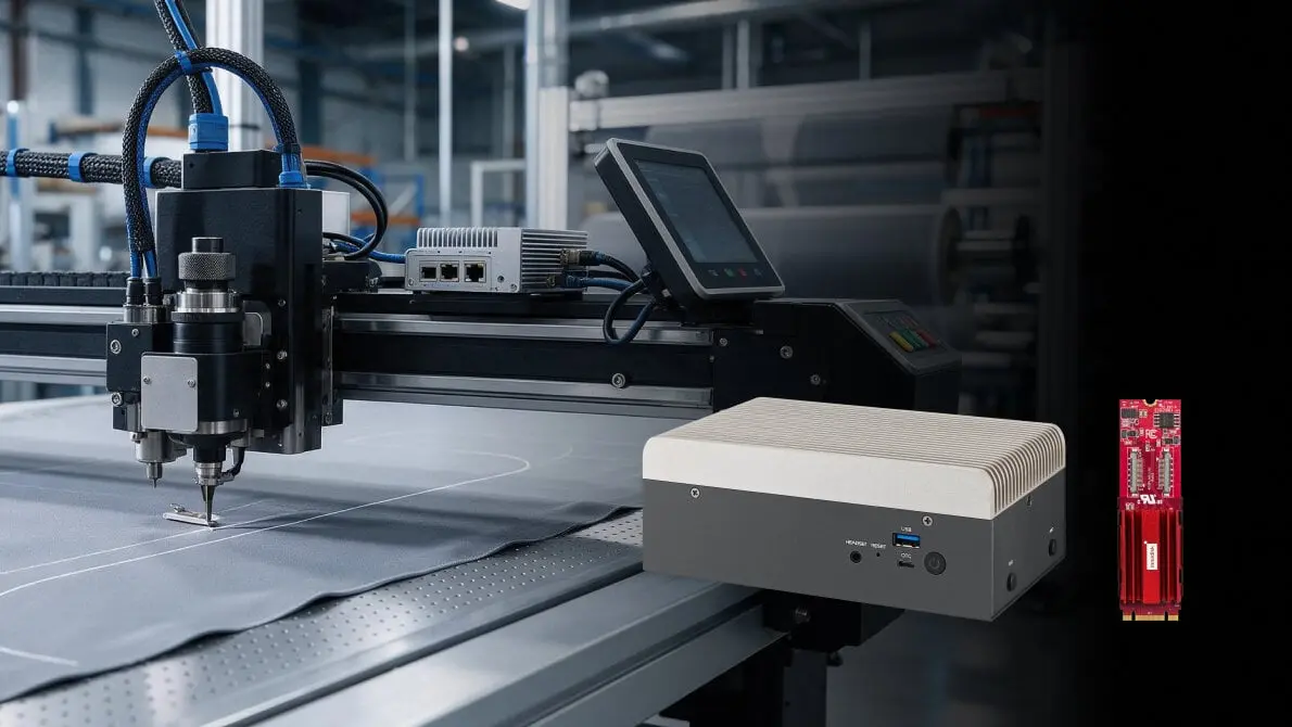 How the APEX-A100 Edge AI System and LAN Module Enable Intelligent Fabric Cutting