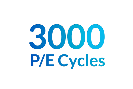 3000 cycles P/E