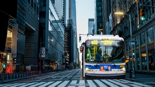 Tracking for Public Transport in Dense City Environments