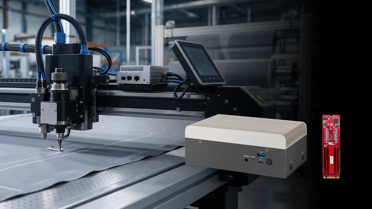 How the APEX-A100 Edge AI System and LAN Module Enable Intelligent Fabric Cutting